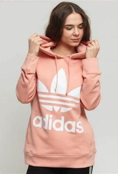baby pink adidas sweatshirt