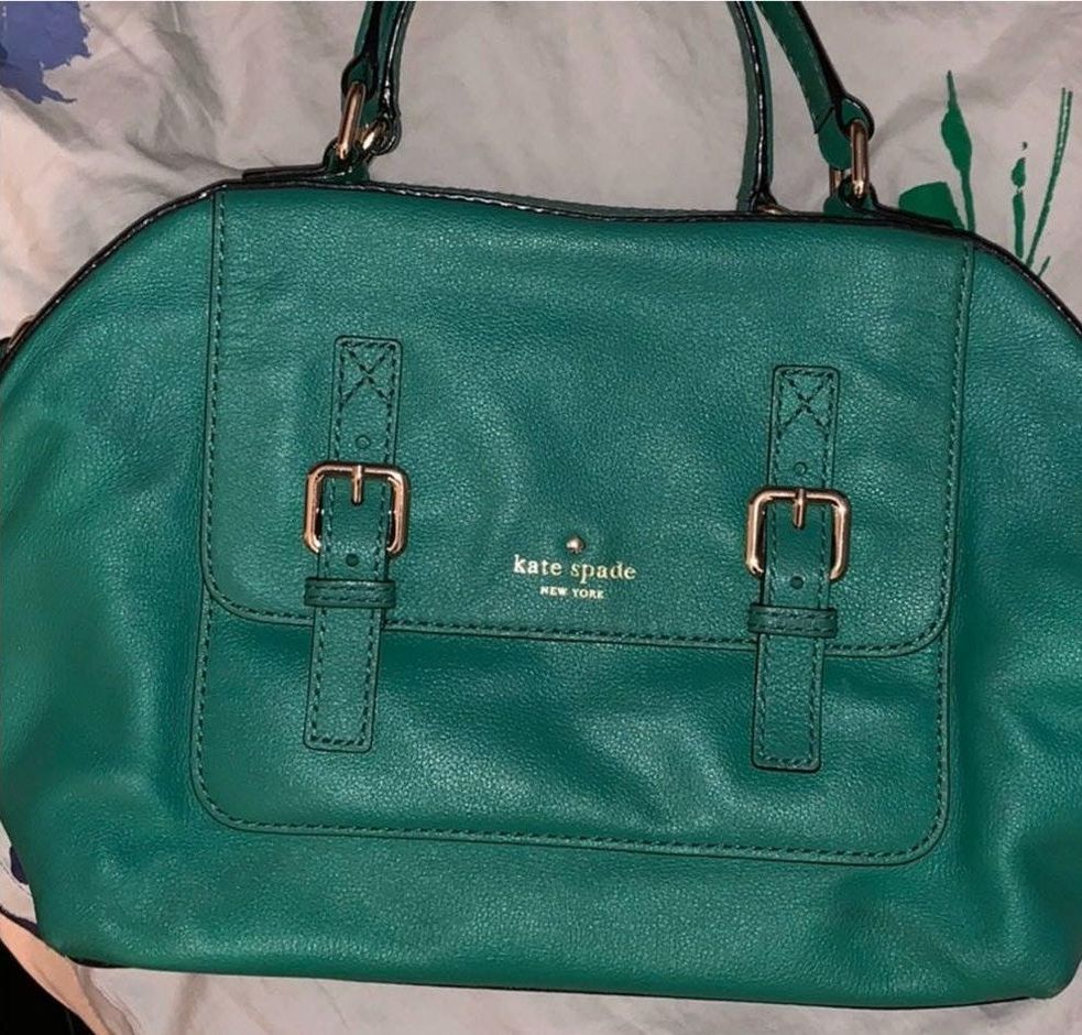 kate spade kelly green handbag