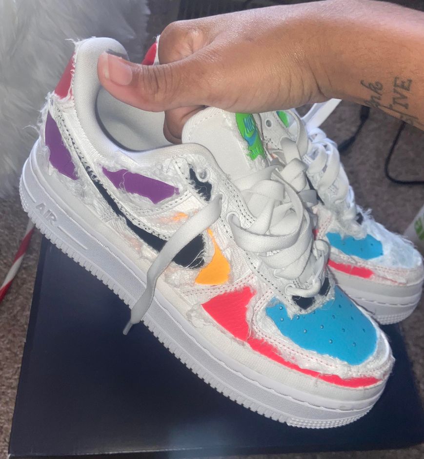 tear air force 1s