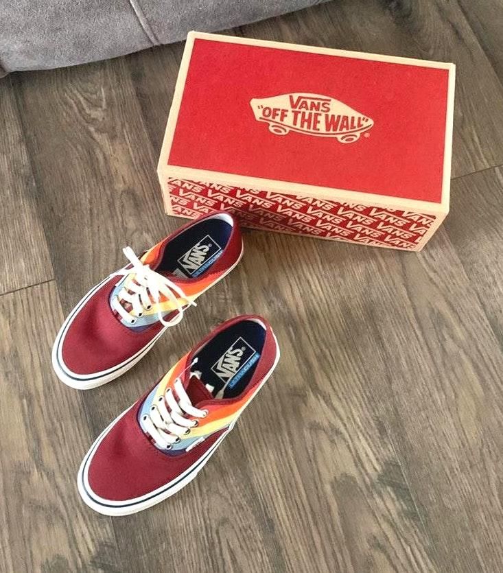 vans rad rainbow authentic sf