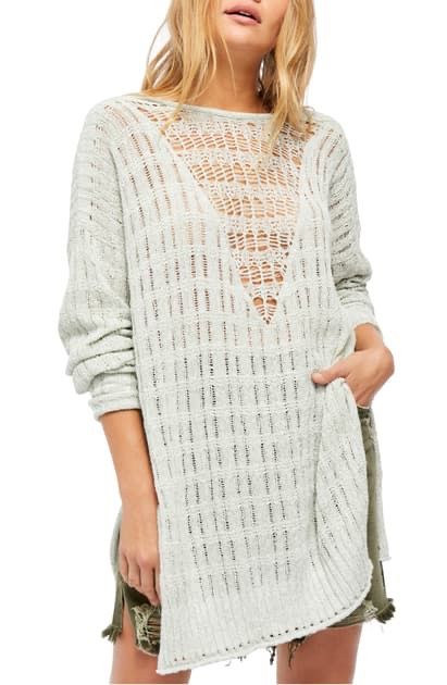 free people open back sweater