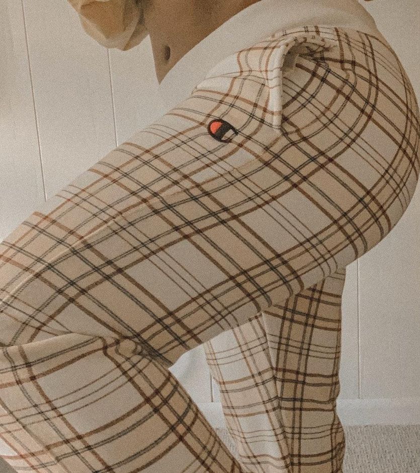 checkered champion sweatpants