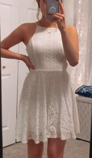 hollister white dress