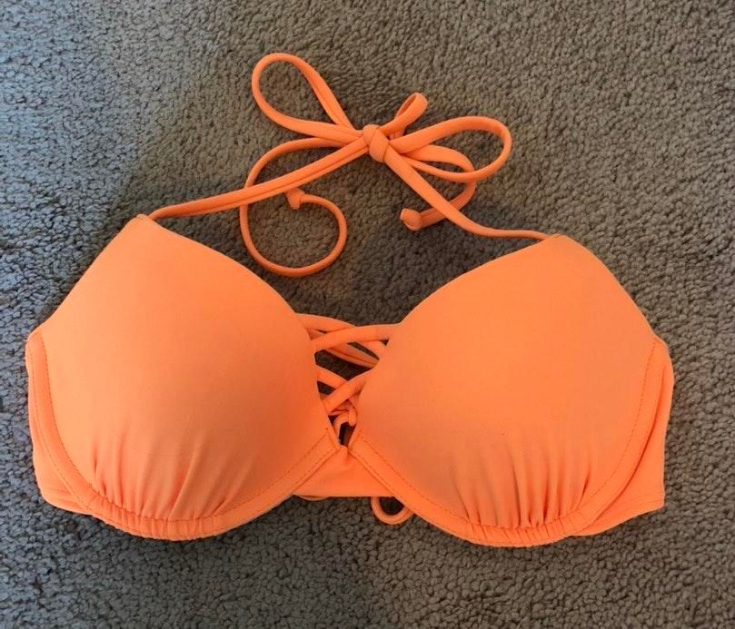 hollister orange bikini