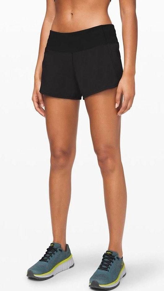 black lulu shorts