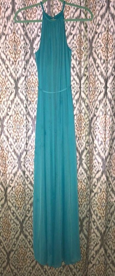 david's bridal baby blue dress