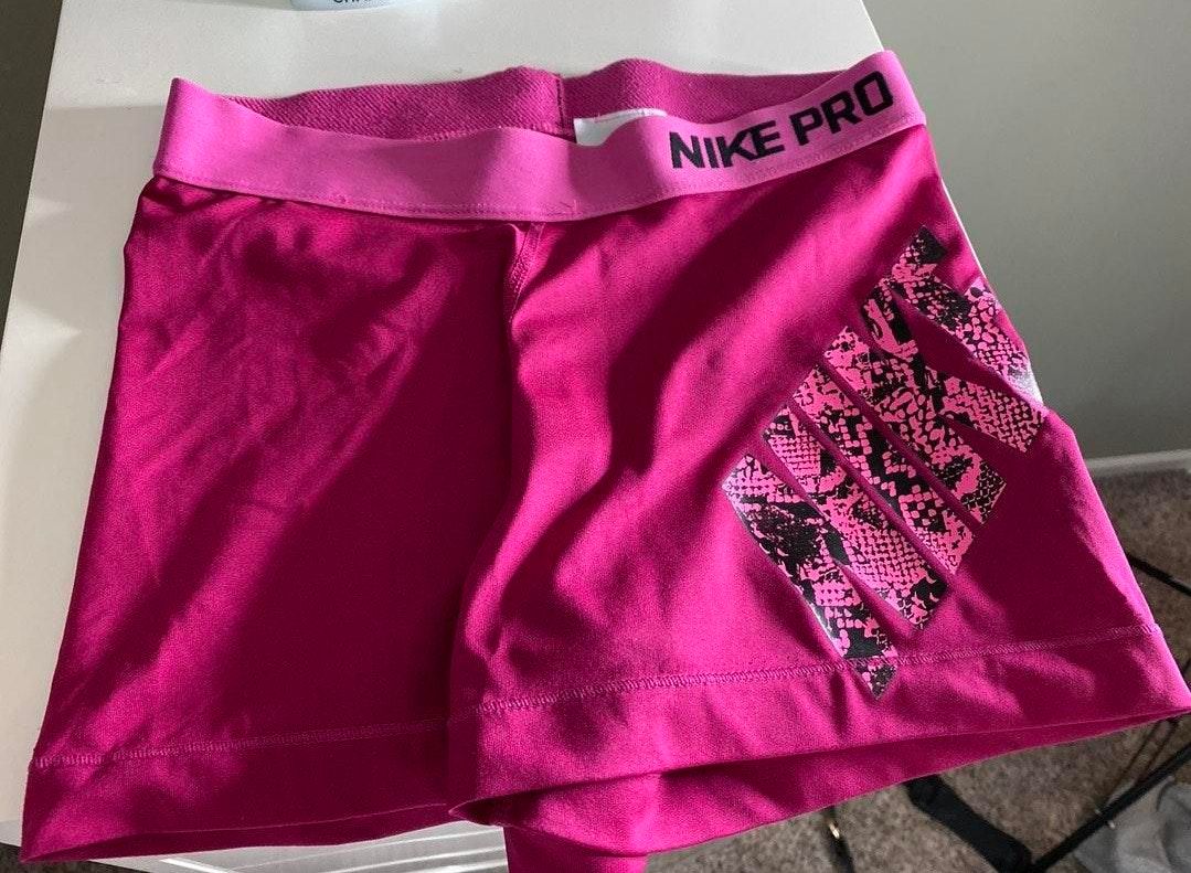 snake print nike pro shorts