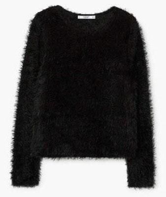 Black fuzzy sweater Clearance