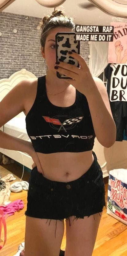 forever 21 corvette crop top