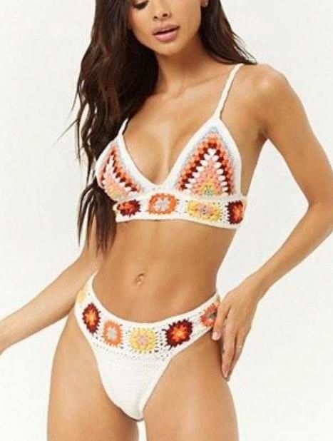 crochet bikini top forever 21