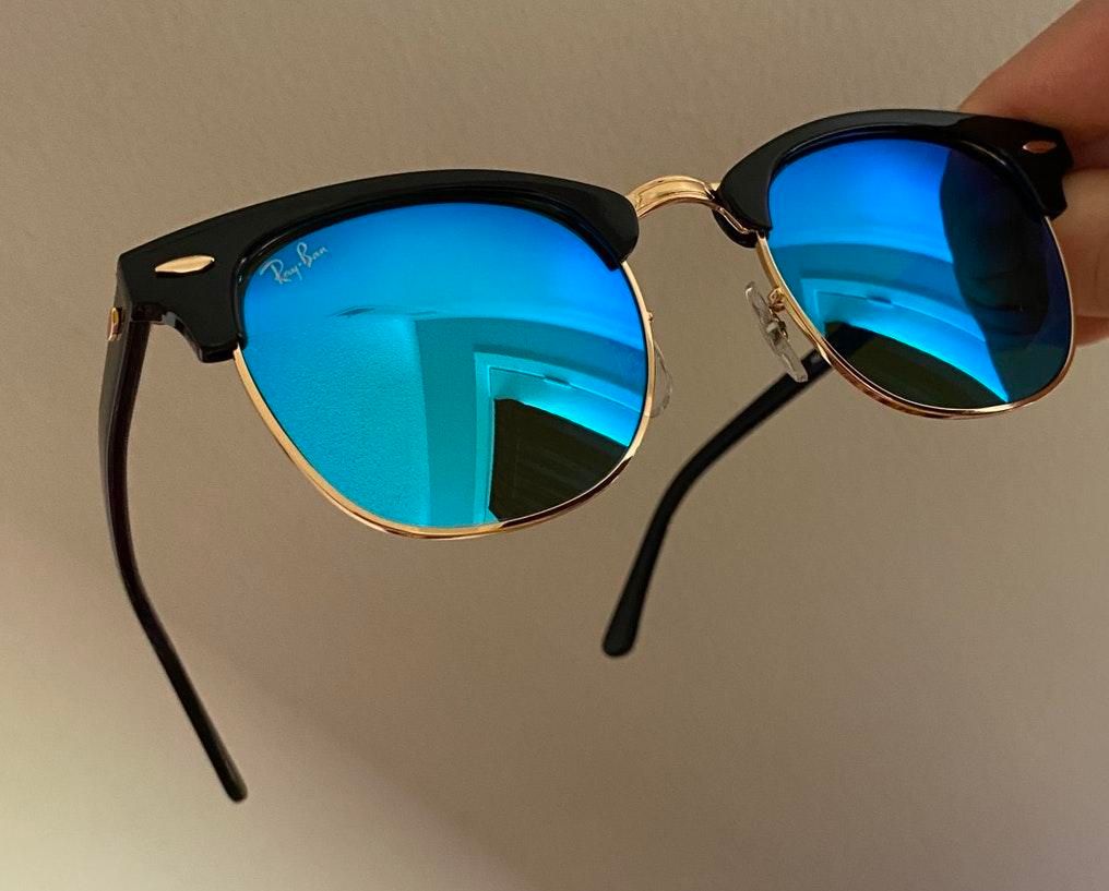 blue lens clubmaster