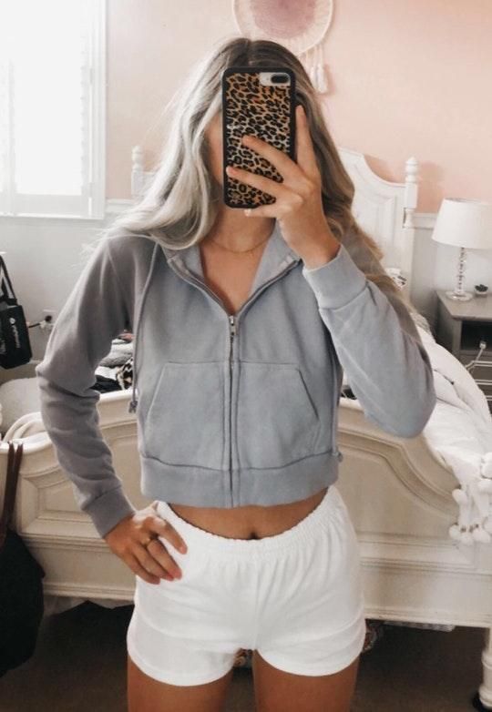 brandy melville crystal hoodie