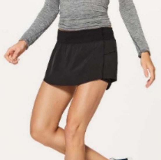 lululemon black skort