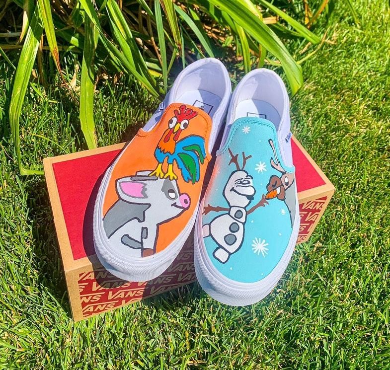 custom vans disney