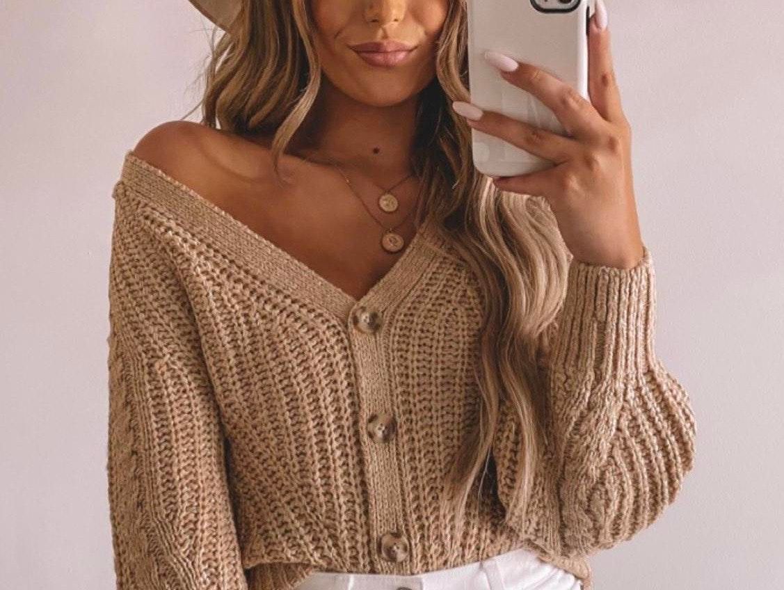 abercrombie cropped cardigan