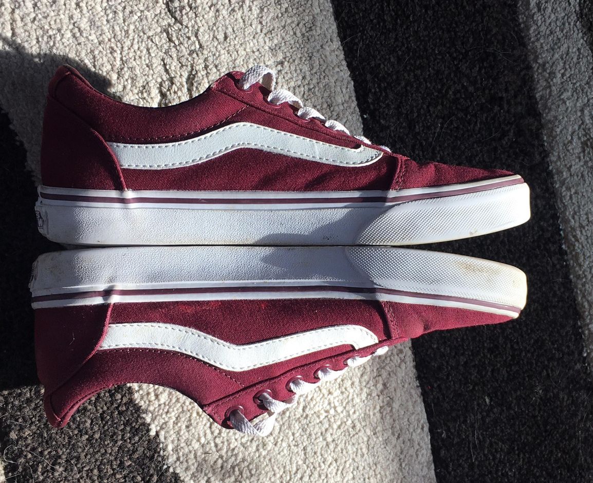 vans maroon shoes