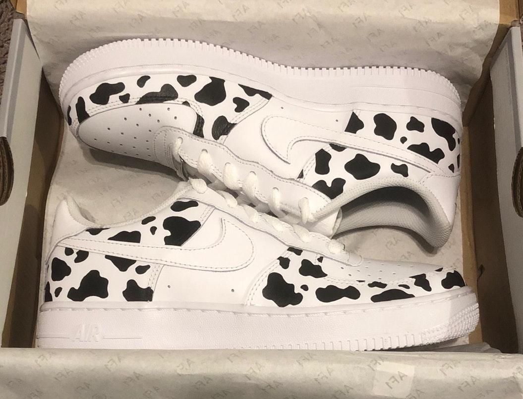 nike cow print shoes