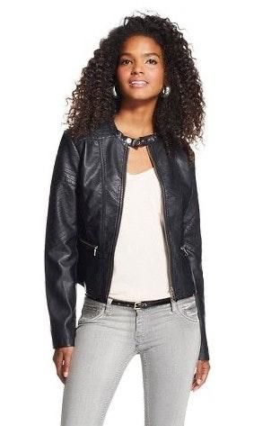 target faux leather jacket