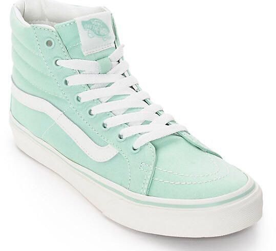green high top vans