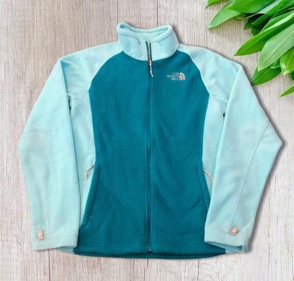 north face turquoise fleece