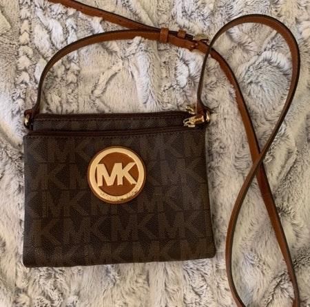 Michael kors purse top with built in wallet