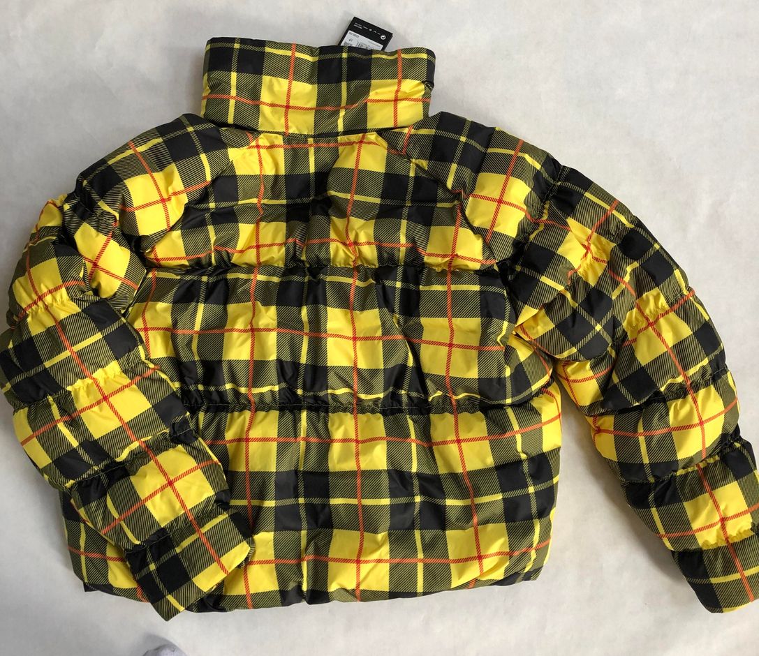 nike plaid puffer jacket