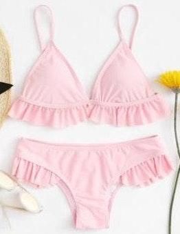 shein pink swimsuit