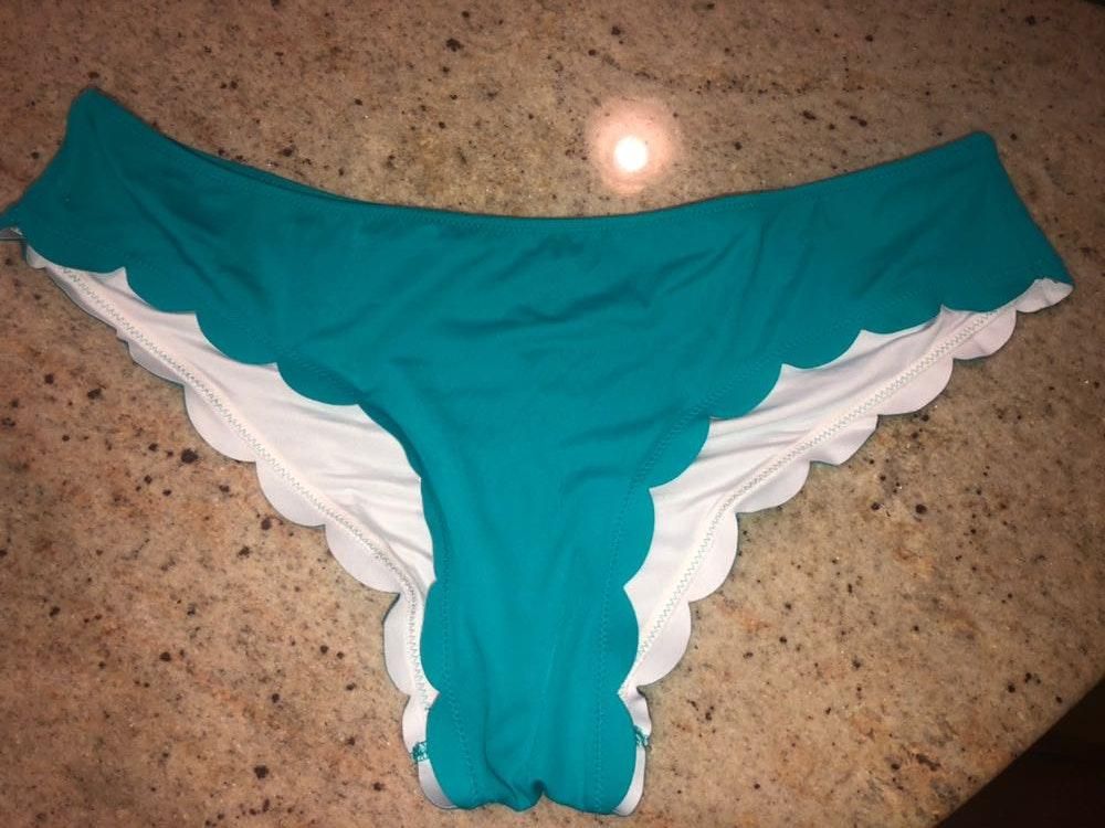 scalloped bikini bottoms victoria secret