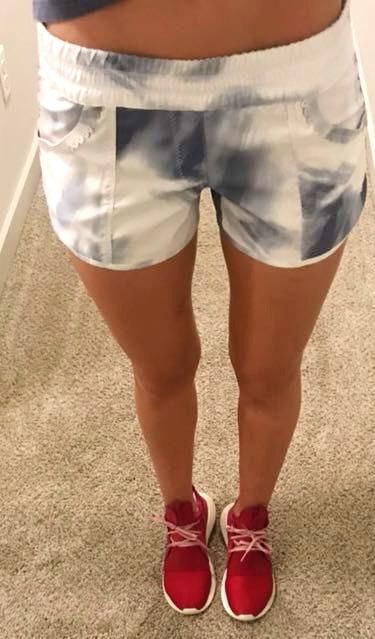 lululemon tie dye shorts