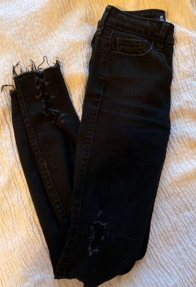 hollister black ripped jeans mens