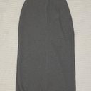 ZARA Grey Ribbed Pencil Maxi Skirt Photo 0