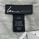 Lane Bryant 14/16 //  NWT Gray Thin Lightweight Sheer Striped Long Sleeve Sweater Photo 7