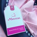 Polo Masters Magnolia Lane Ladies Performance Tech Light Pink Zip  Navy nwt Photo 3