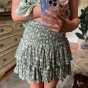 Lane 201 These Three Boutique Green Floral Skirt Photo 0