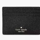 Kate Spade  ♠️ black sparkly small card holder. Photo 2