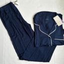 Stars Above Women's Soft Long Sleeve Top and Pants Pajama Set Navy Blue Medium Photo 3