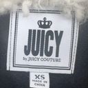 Juicy Couture  Jacket Faux Leather Bomber Motorcycle Fur Collar Coat Black Sz XS Photo 7