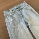 American Eagle  wide leg distressed raw hem jeans Photo 1