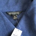 Banana Republic  Brushed Heavy Knit Jacket Womens Medium Blue NEW $130 Pea Coat Photo 6