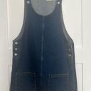 Topshop Denim Jumper Dress Photo 0