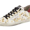 Golden Goose  Superstar Glitter Hearts Lace-Up Skateboard Sneaker White 39 / 8.5 Photo 0