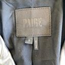 Paige  Ashby Metallic Leather Moto Jacket in Pearlized White/ Silver Photo 4