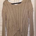 Double Zero Cross back Cable Knit  Sweater. Size S Photo 3