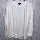 Lulus Womens Size M  Choosing Chill Fleece Sweatshirt White NWT Photo 0