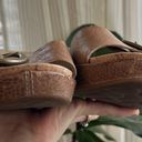 Kork-Ease  Minka Leather Slide Platform Cork Sandals 6 Tan Slip On Buckle Photo 4