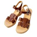 Kork-Ease Kirk’s by  Leather Brie Platform Sandals Brown Size 8 NWT Photo 3