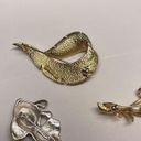 Monet Lot Of 3 Brooch Pins Vintage - Modern 1 Sarah Cov / 1  Fish Photo 2