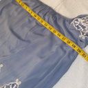 Rue 21  dress 3/4 sleeves deep rounded neckline embroidered lace cutouts Size Med Photo 4