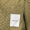 Frame  Quilted Drape Neck Nylon Belted Olive Green Oversized Jacket Size XS Photo 10