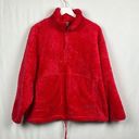 All In Motion  Womens Pullover Red XL Long Sleeves 1/4 Zip Plush Pocket NWT Photo 0